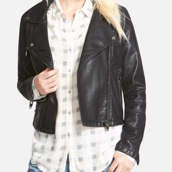 Blank NYC Jackets & Blazers - BlankNYC Vegan Faux Leather Moto Jacket